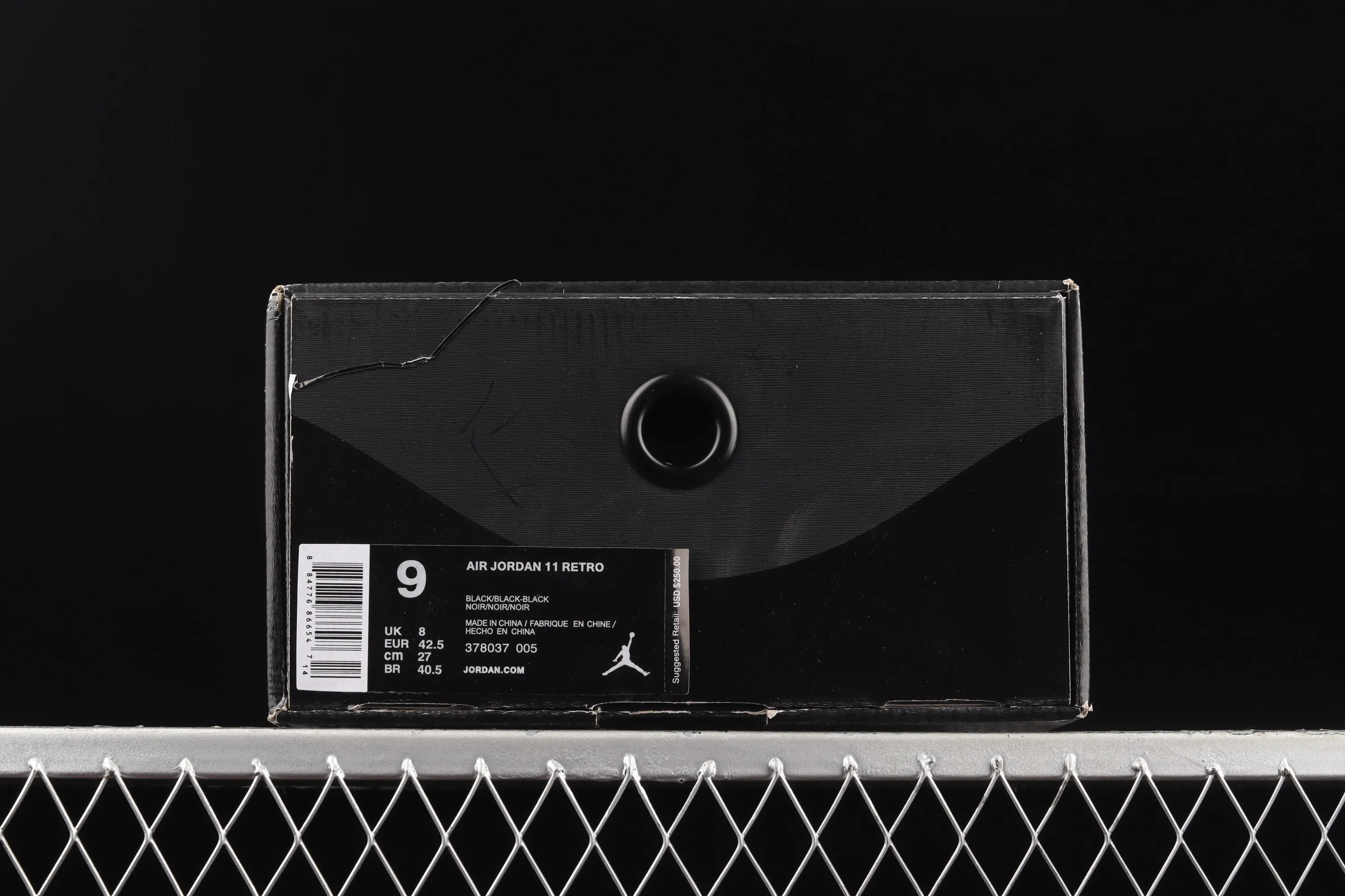 All categories Air Jordan Jordan series basketball shoes Air Jordan 11 F version Air Jordan 11 "Cap and Gown" AJ11 Joe 11 Black Gamma Black Warrior 378037-005
